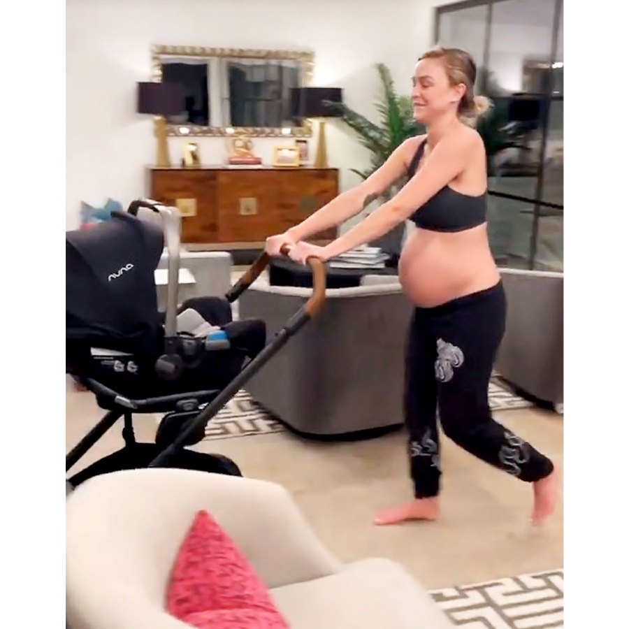 Bump Album Pregnant Lala Kent Practicing Stroller Pushing