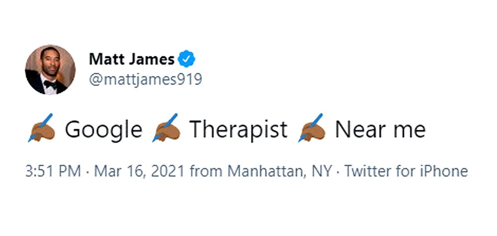 Bachelor Matt James Tweets About Searching Therapist After Rachael Kirkconnell Split