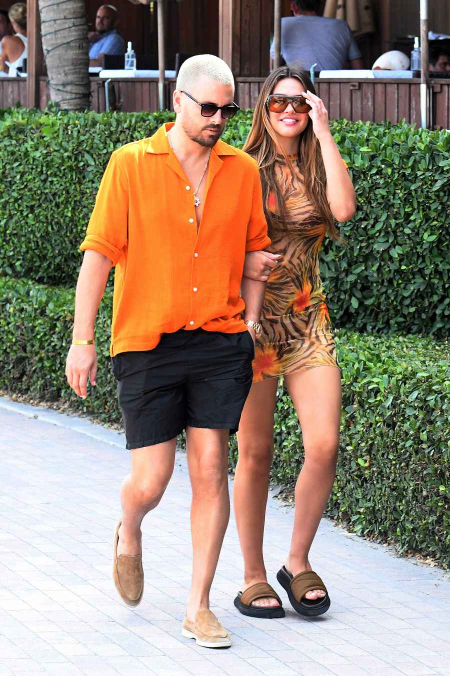 Matching in Miami! Scott Disick and Amelia Gray Hamlin Keep Close on Vacation