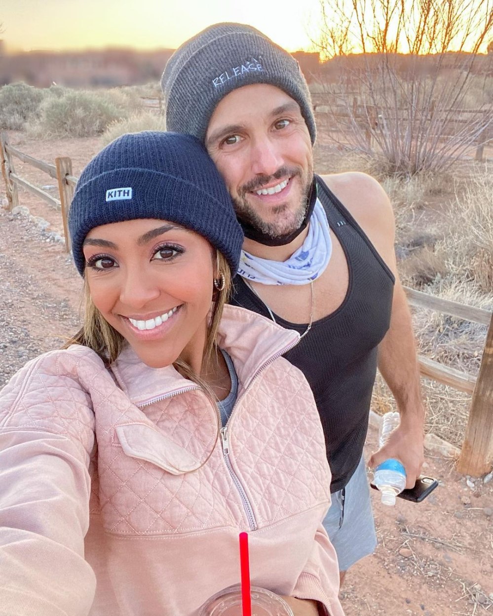 Zac Clark Visits Tayshia Adams During Bachelorette Filming