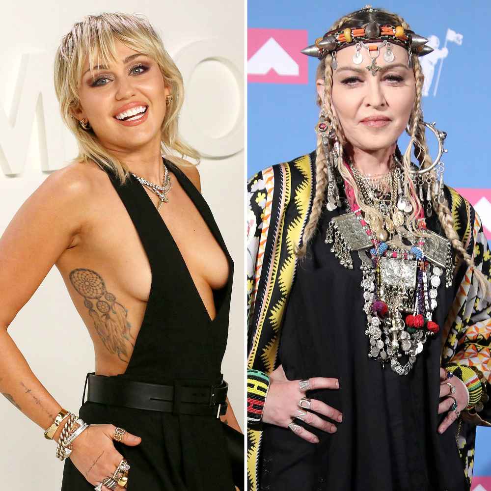 Miley Cyrus Madonna Celebs Who Are Advocates LGBTQ+ Community