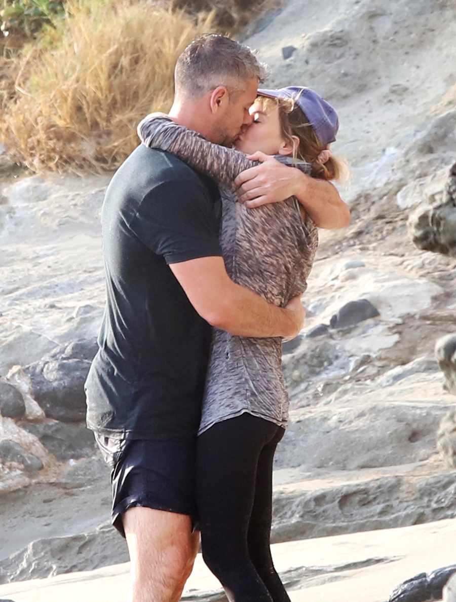 Renee Zellweger and Ant Anstead Share Passionate Kiss on The Beach While Playing With Hudson