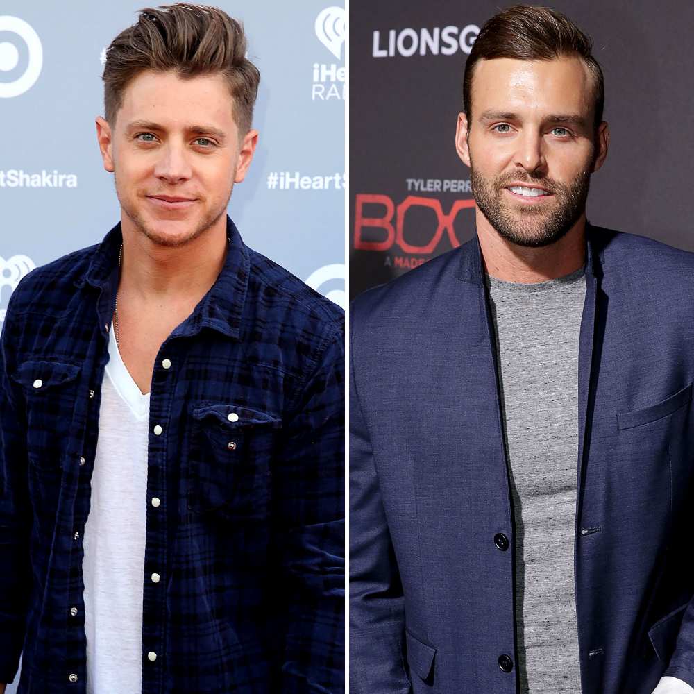 Bachelorette’s Jef Holm Is 'Fearful' of Robby Hayes, Files Restraining Order blue flannel blue suit