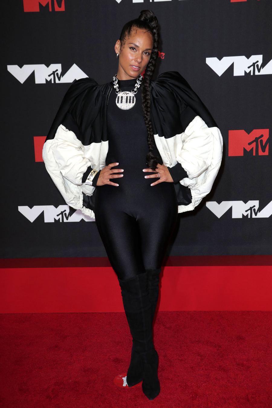 Alicia Keys Red Carpet MTV 2021 VMAs