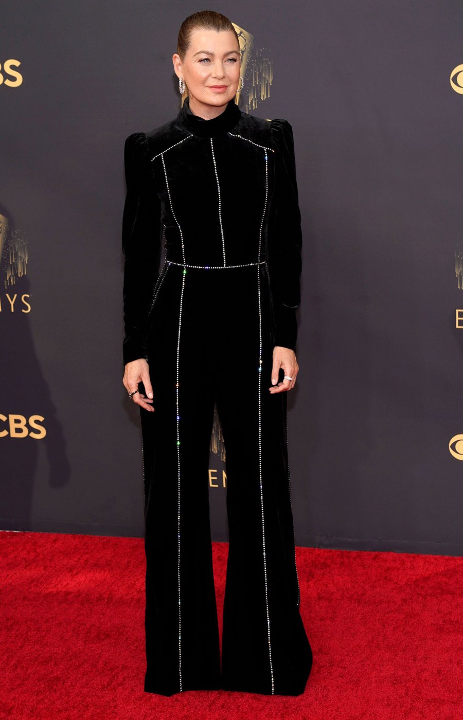 Ellen Pompeo 73rd Primetime Emmy Awards Red Carpet Arrival 2021 Emmys