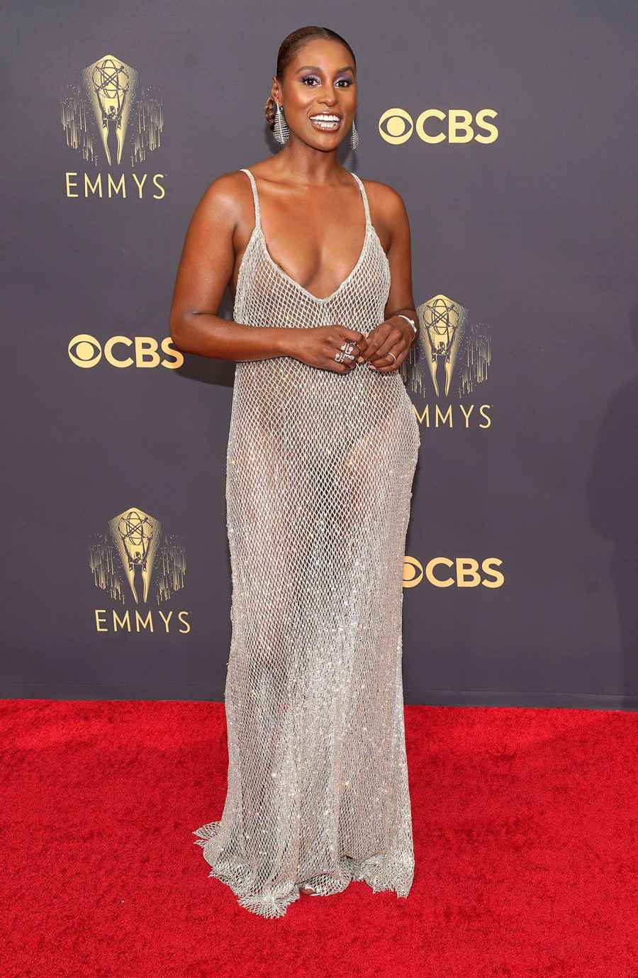 Issa Rae 73rd Primetime Emmy Awards Red Carpet Arrival 2021 Emmys