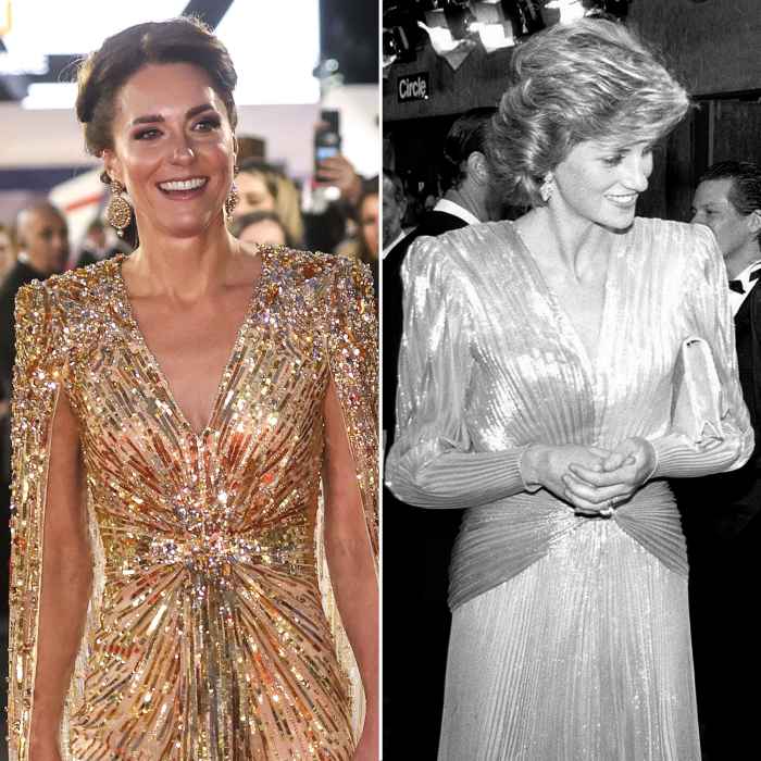 Kate Middleton Dress Honors Princess Diana 1985 James Bond Look 007 No Time To Die A View To A Kill