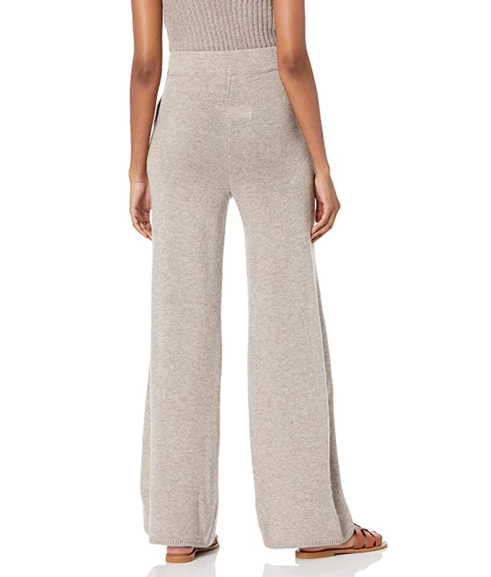 The Drop Women's Cynthia Wide Leg Sweater Pant