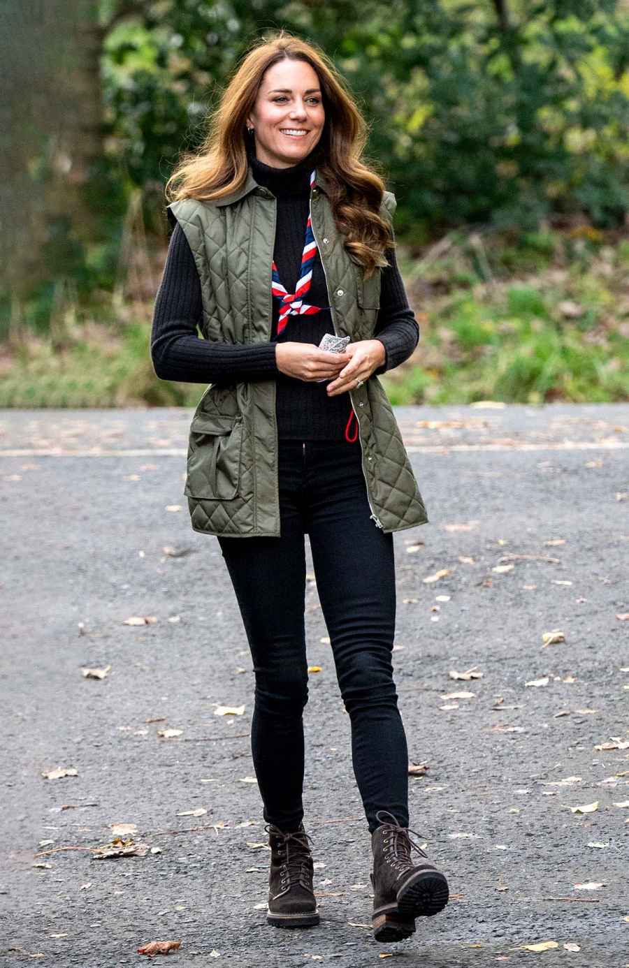 Combat Boots Puffer Vest Duchess Kates Latest Look Is Seriously Trendy
