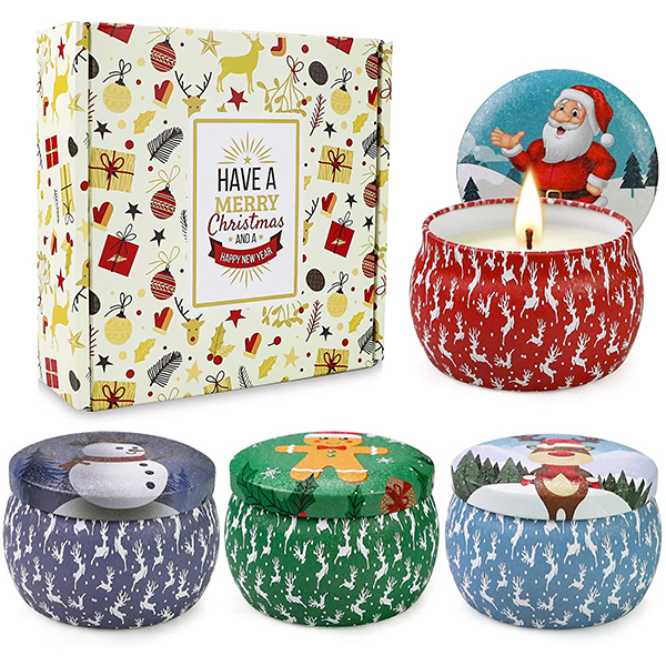 JXDLSQ Christmas Scented Candles Gifts Set