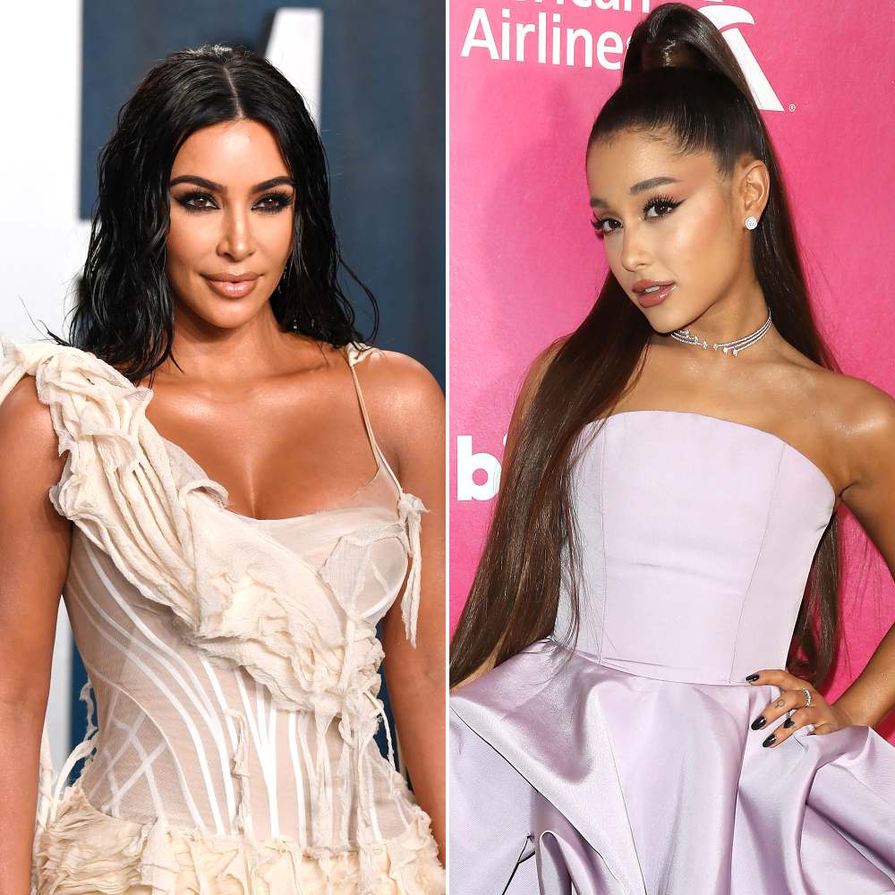 Kim Kardashian Raves Over Ariana Grande’s Makeup Collection Amid Pete Davidson Romance Speculation