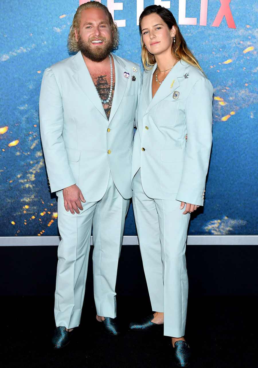 Jonah Hill and GF Sarah Brady Make Red Carpet Debut in Matching Suits