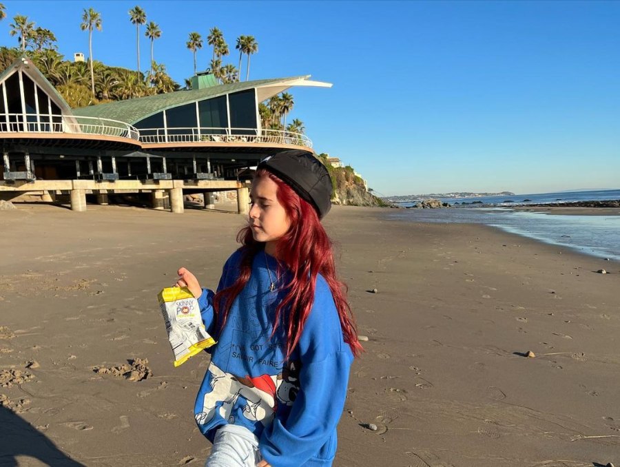Kourtney Kardashian and Travis Barker's Sunset Beach Trip With Kids Salty Snack