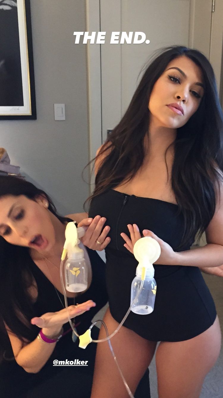 Memory Lane! Kourtney Kardashian Shares Throwback Pumping Pic Promo