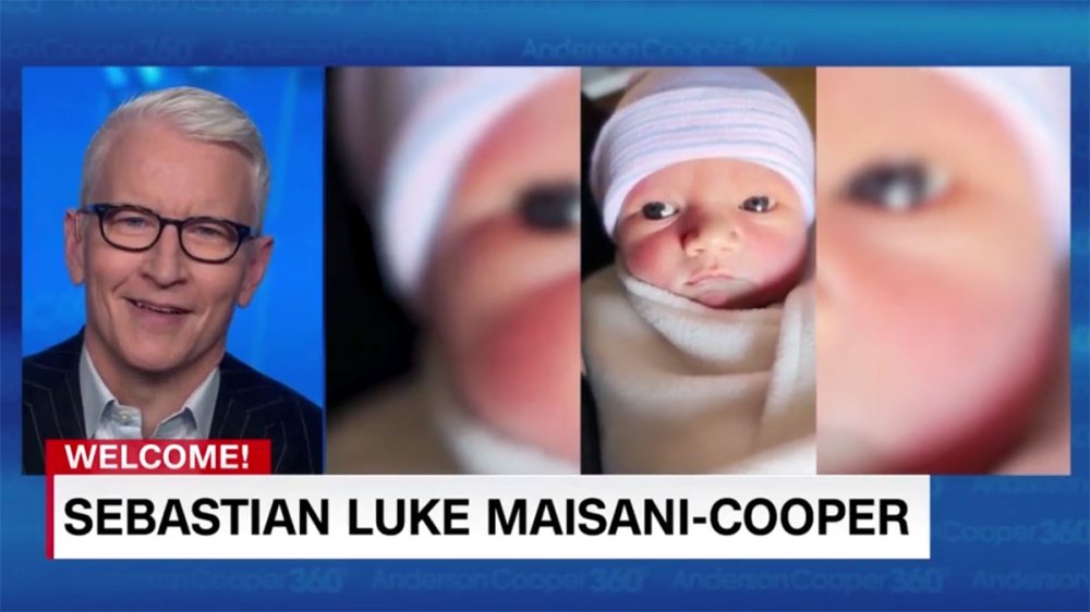Anderson Cooper Birth 2nd Son Sebastian Luke Maisani-Cooper 2