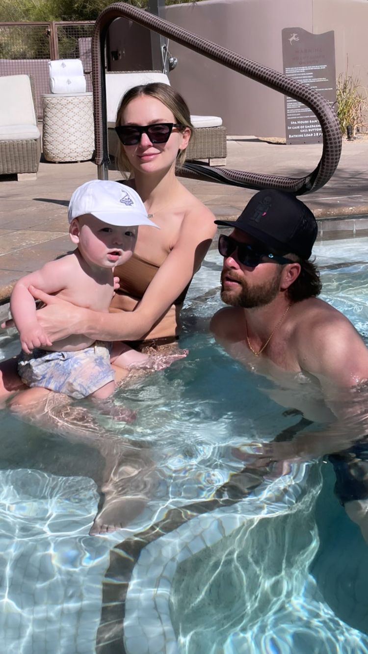 Pool Play! See Lauren Bushnell, Chris Lane's 8-Month-Old Son Dutton's Pics