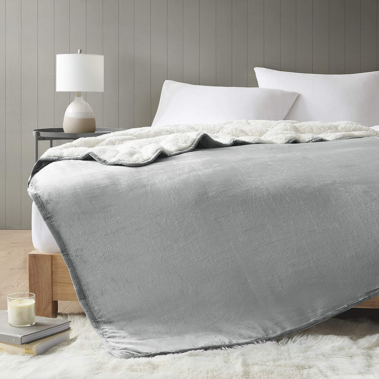 mink and microfiber weighted blanket