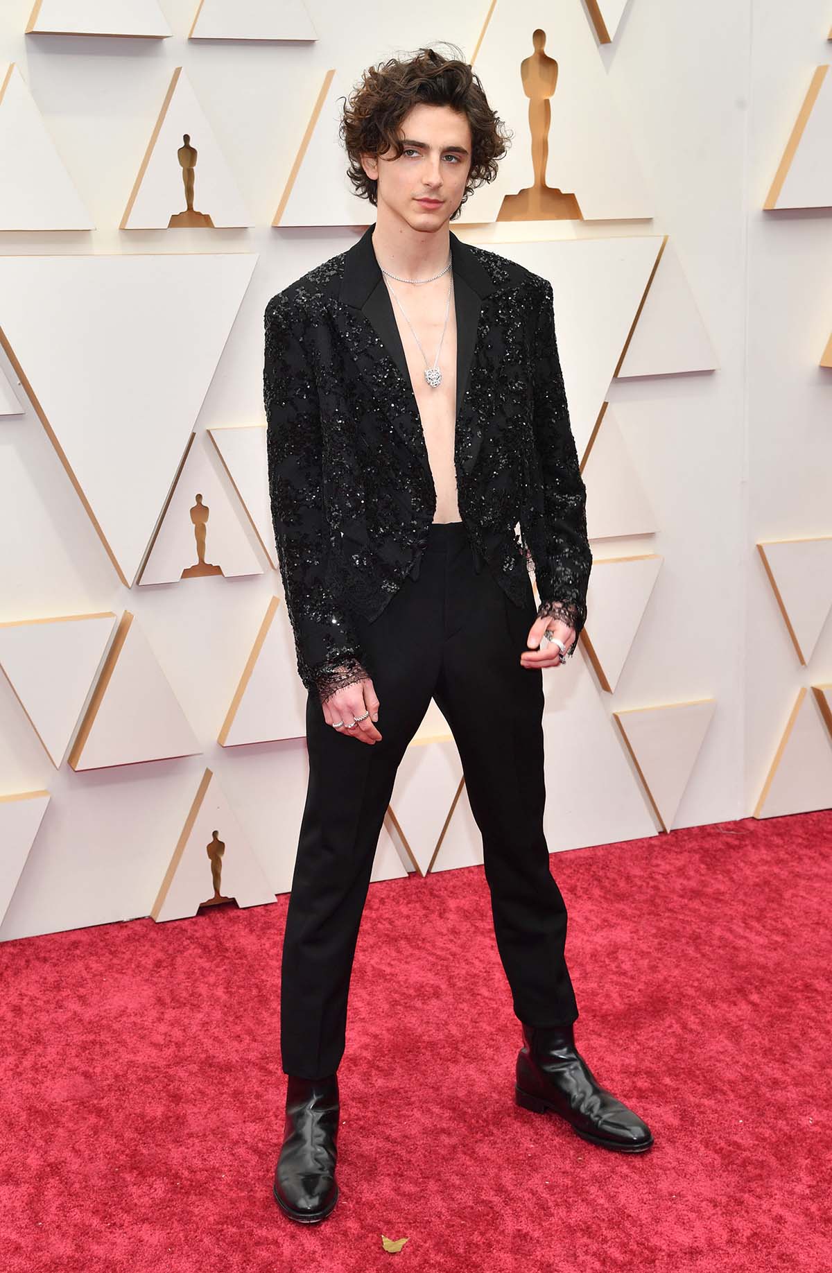 Oscars 2022: Timothee Chalamet Goes Shirtless on Red Carpet