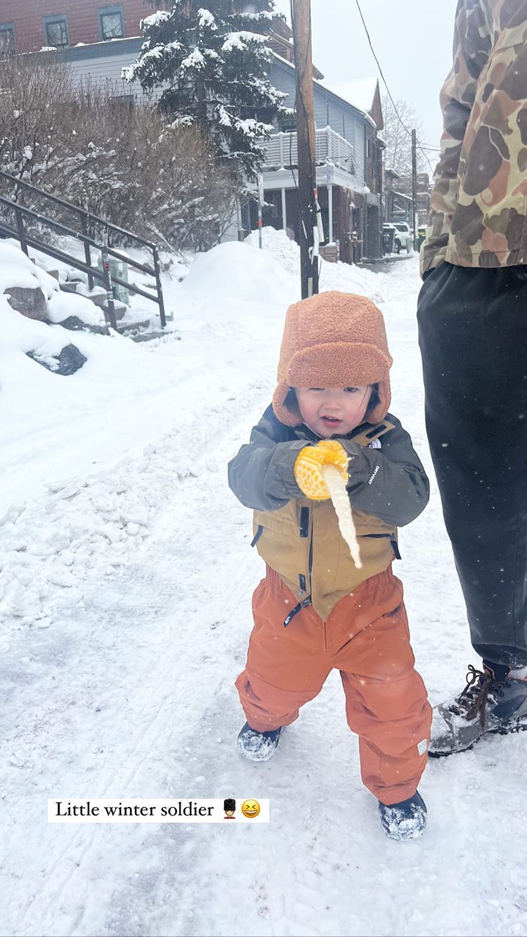See Rebecca Robertson’s Son and More Celebrity Kids Playing in Snow