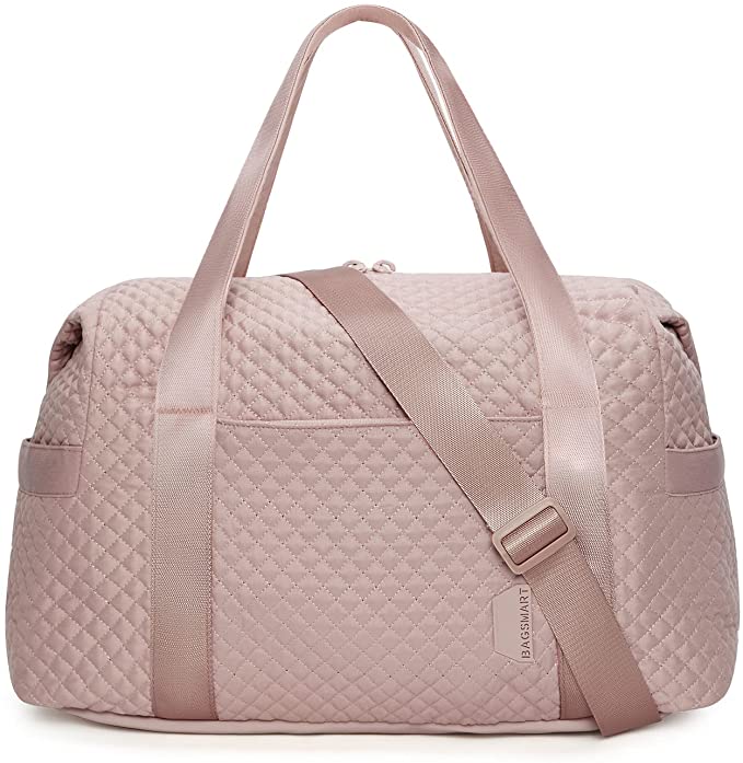 pink quilted bag