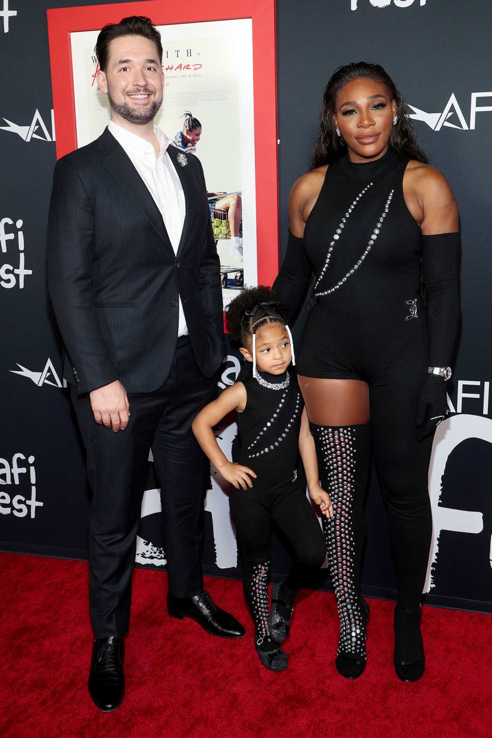 Serena Williams Describes Near-Death Birth Experience and 4 Surgeries 2 Alexis Ohanian, Serena Williams and Olympia Williams