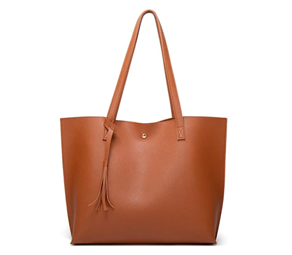 Dreubea Women's Soft Faux Leather Tote Bag