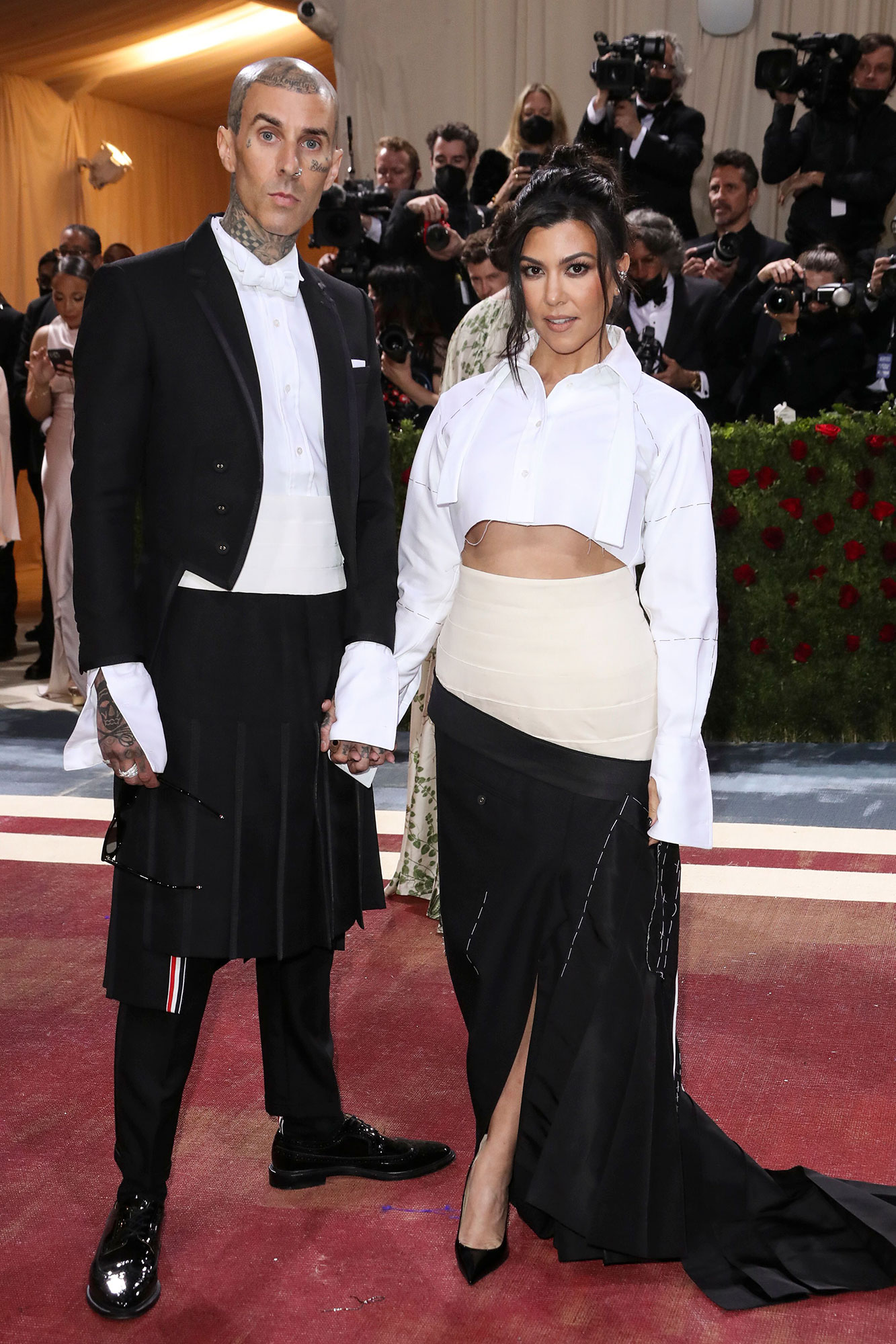 Feature Kourtney Kardashian And Travis Barker Pack On The PDA At 2022 Met Gala 2022 After Skipping The Event 1 Year Prior ?w=1333&quality=86&strip=all