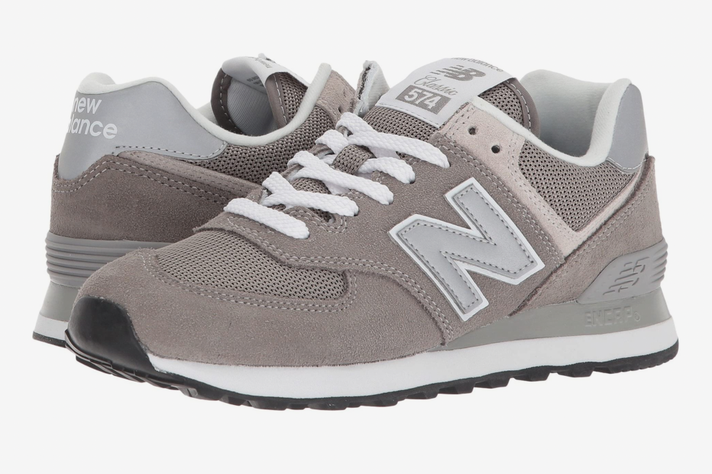 grey New Balance sneakers