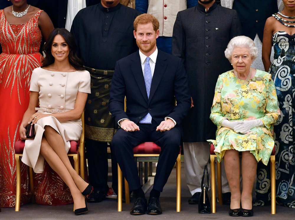 Meghan Playfully Shushes Royal Kids While Queen Elizabeth Jubilee With Harry