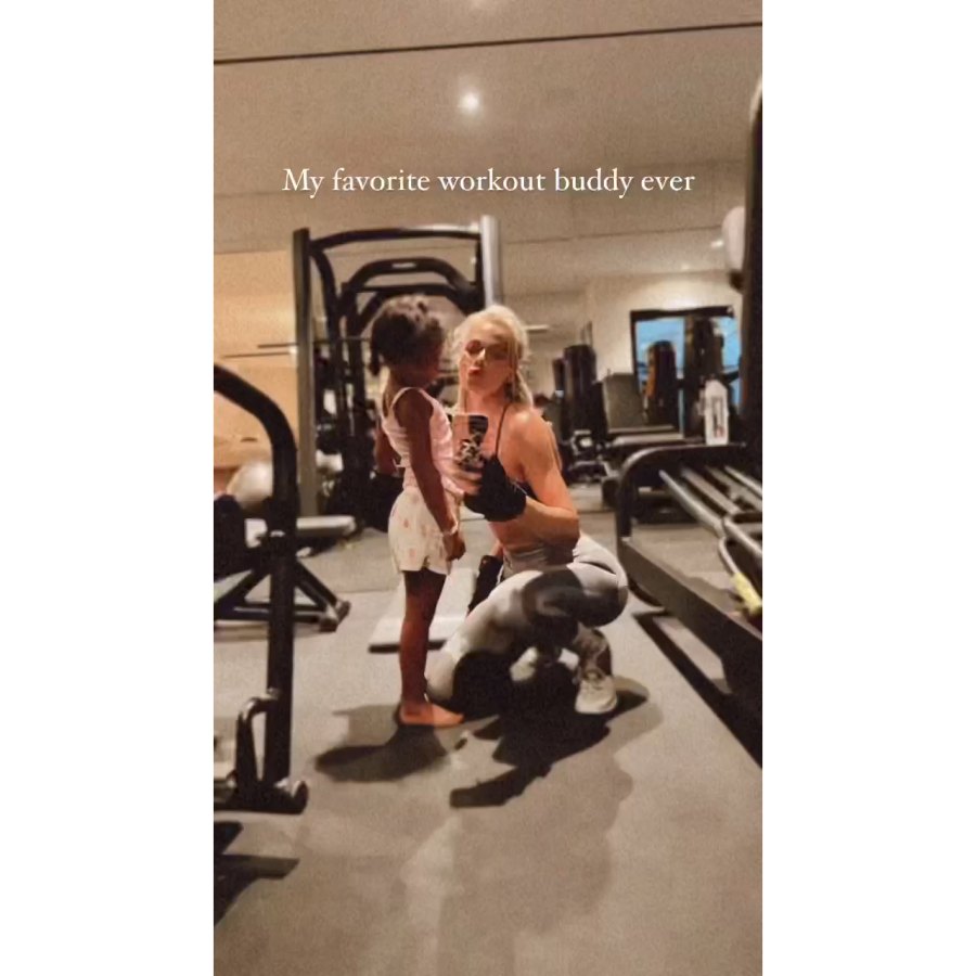 True Partners! Khloe Kardashian Hits the Gym With Her Daughter