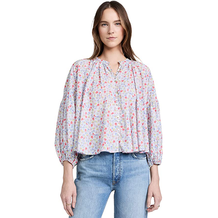 floral blouse