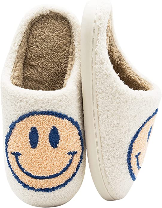 CHATTE Retro Smiley Face Slip-On Slipper