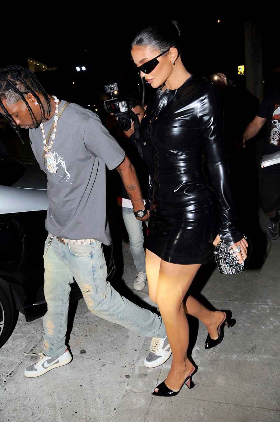 Kylie Jenner and Travis Scott Leaving Craigs 15