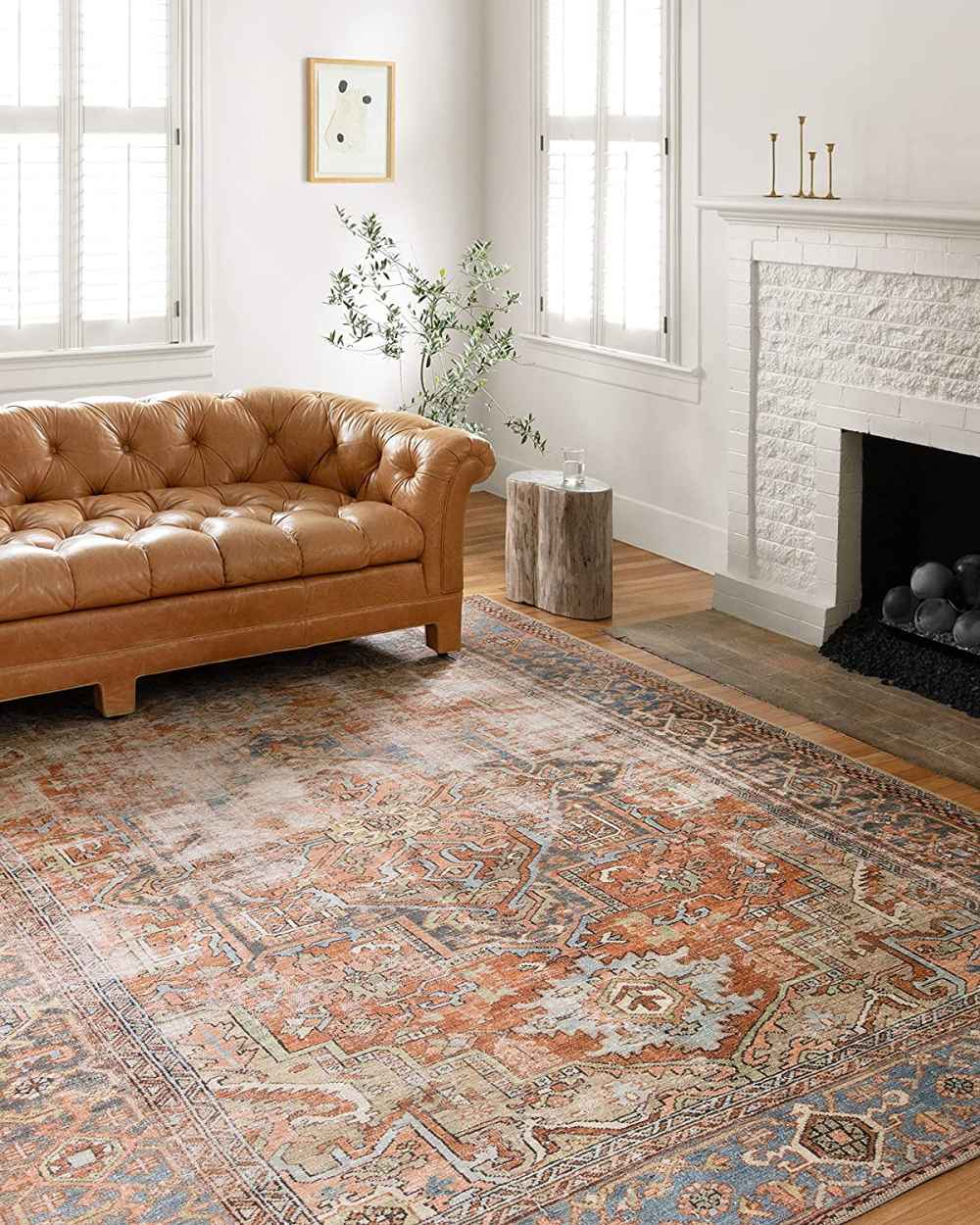 Loloi II Loren Collection LQ-15 Terracotta Area Rug