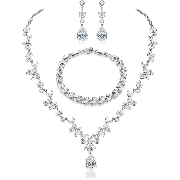 crystal jewelry set