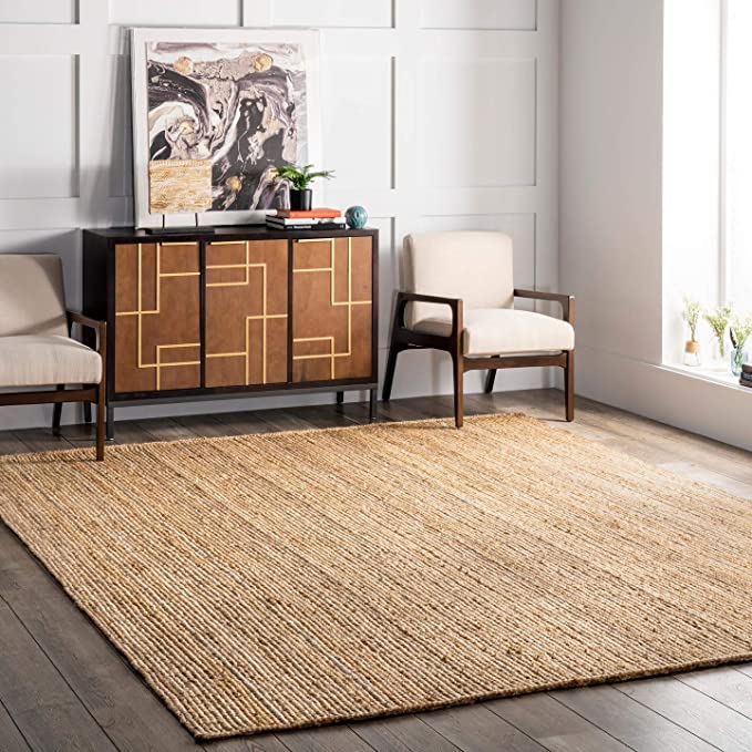 nuLOOM Rigo Hand Woven Farmhouse Jute Area Rug