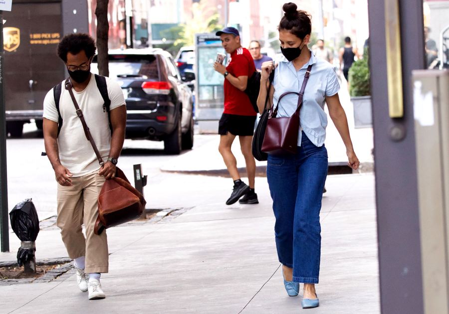 Katie Holmes, Bobby Wooten III Take a Romantic Stroll in NYC: Pics