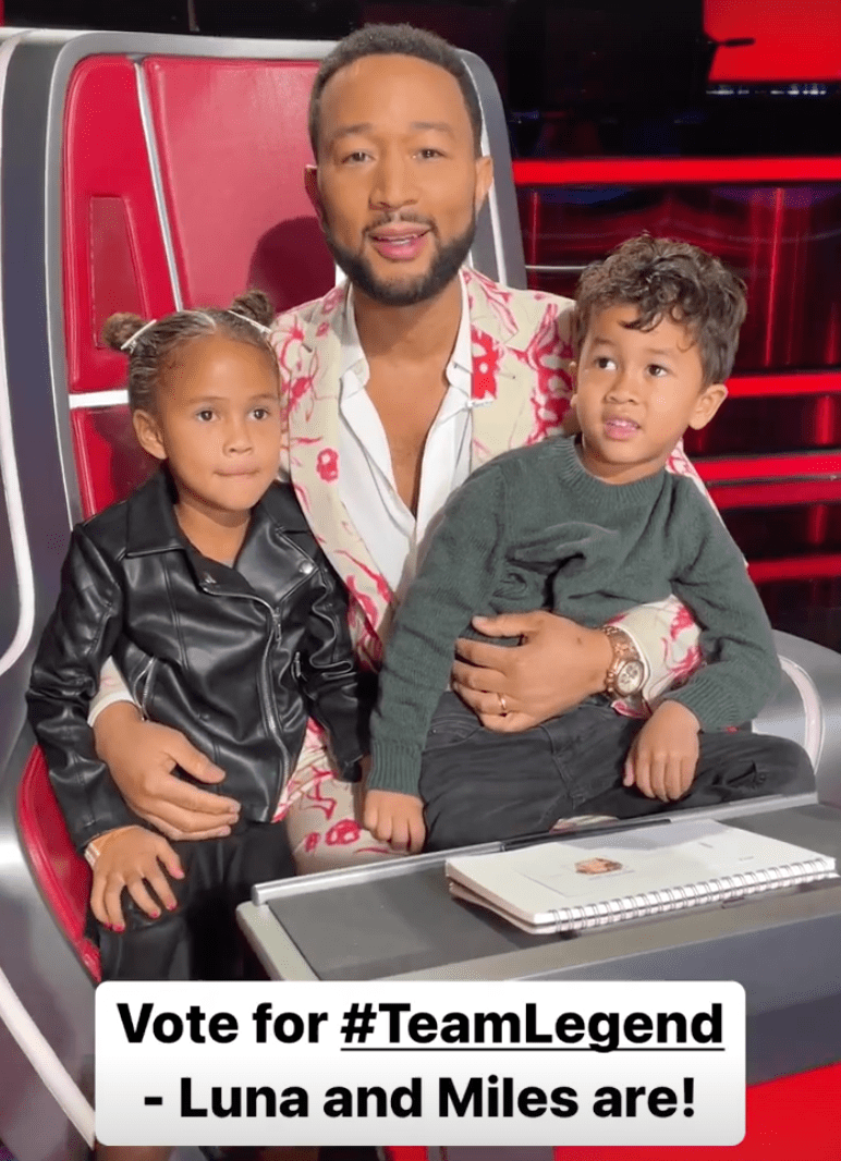John Legend Brings Kids Luna and Miles to 'The Voice': 'My Biggest Fans'