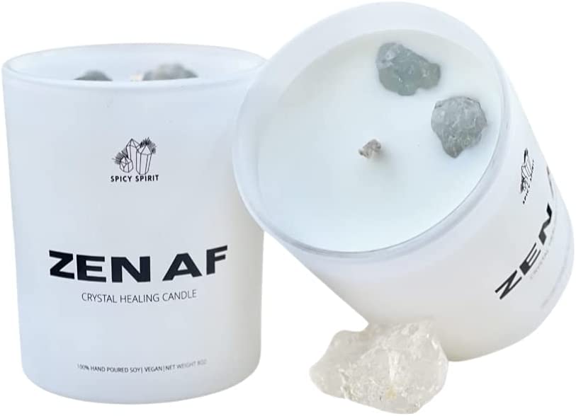 Spicy Spirit Zen AF Meditation Stone Candle