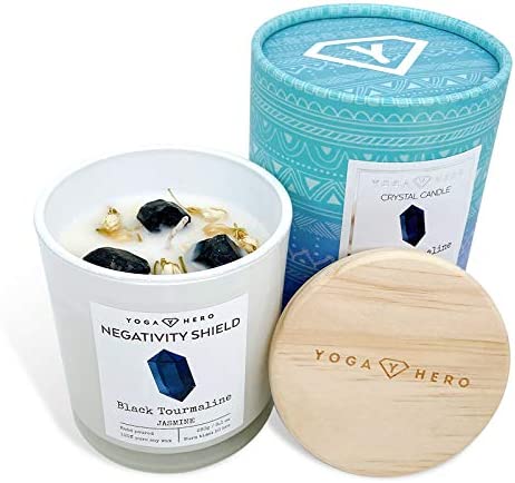 Yoga Hero Crystal Candle