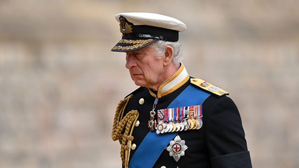 King Charles III Bows to Queen Elizabeth II's Casket 1 Last Time During Wand Breaking Tradition Before Piper's Last Lament