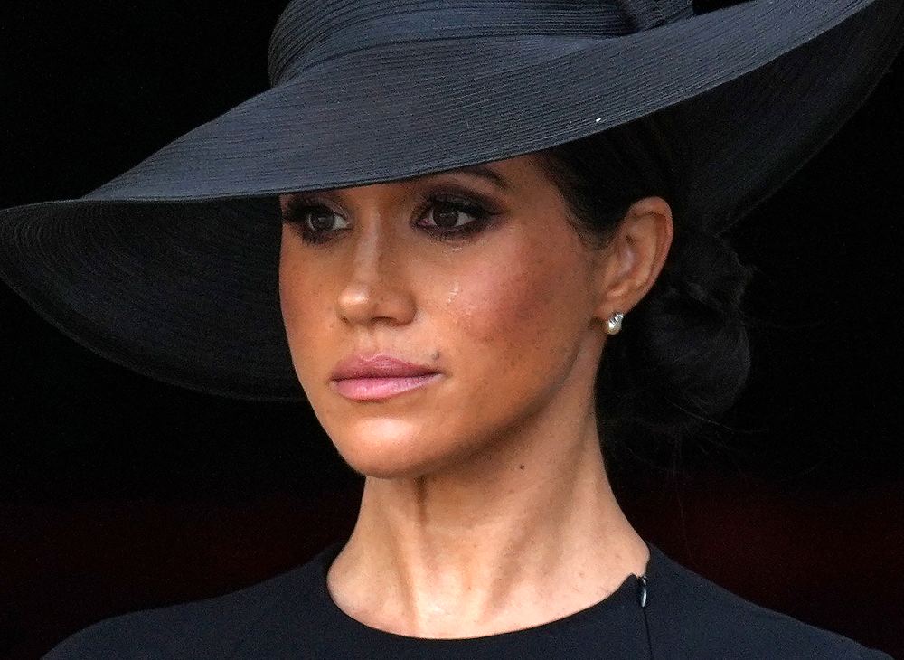 Meghan Markle Wipes Away Tears at Queen Elizabeth II’s Funeral After Attending With Husband Prince Harry