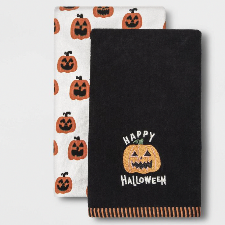 pumpkin hand towels