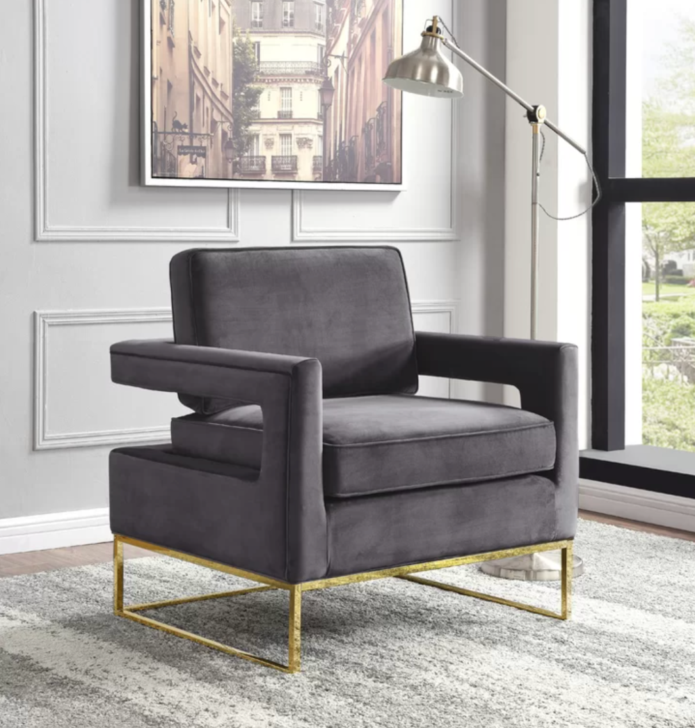 Everly Quinn Binghamton Upholstered Armchair