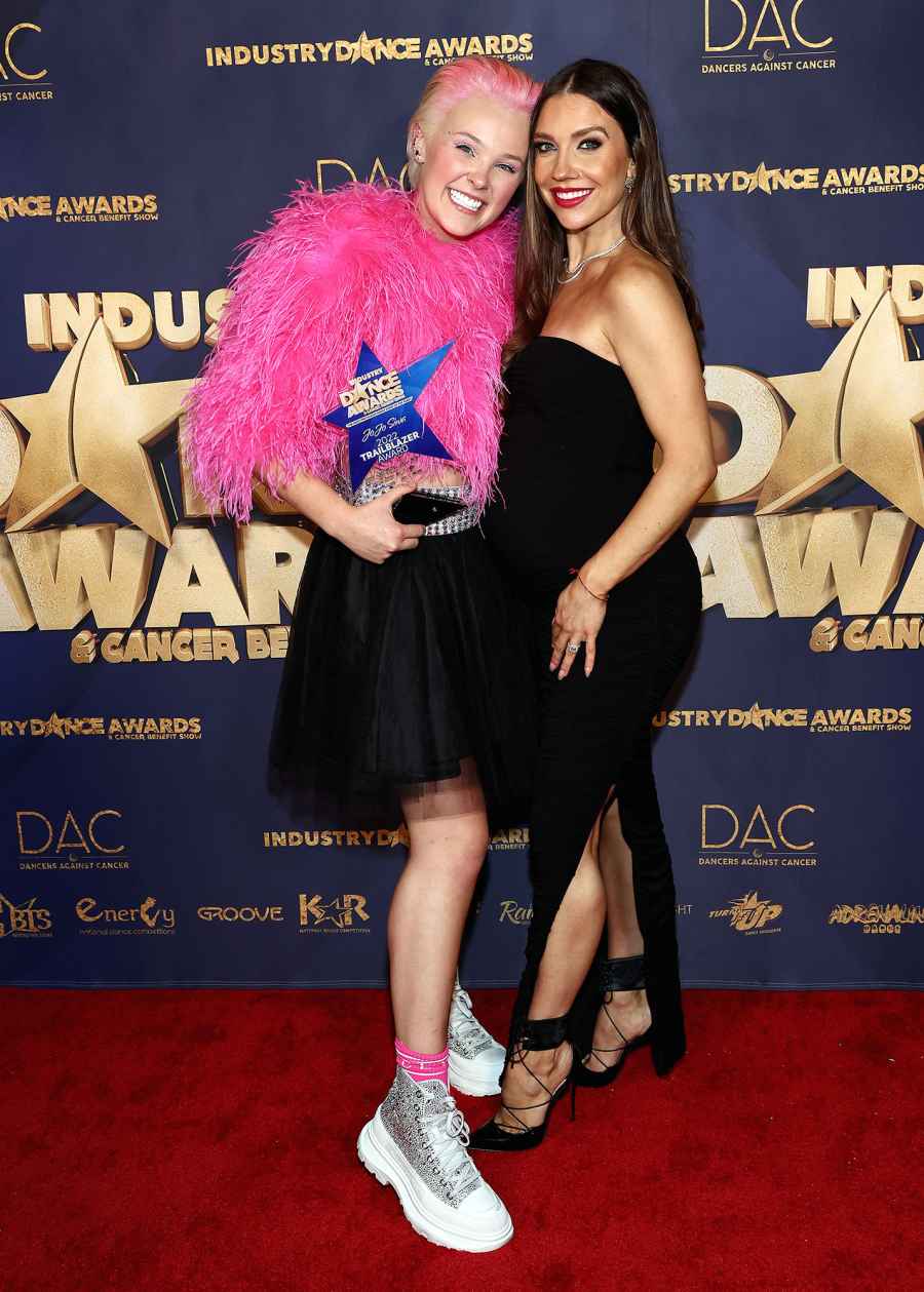 Jenna Johnson and JoJo Siwa Former DWTS Partners That Stayed Good Friends After the Show 2022 Industry Dance Awards