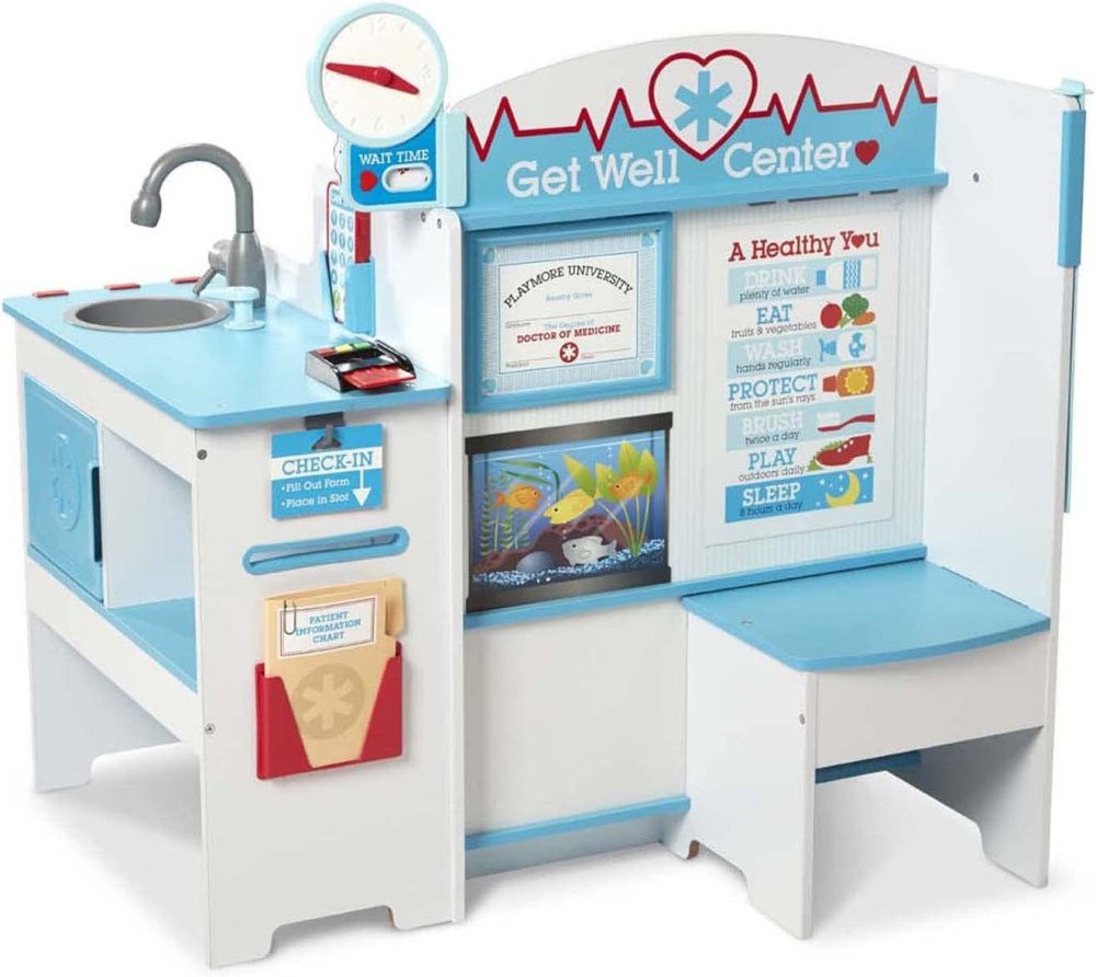 Melissa & Doug Wooden Get Well Doctor Activity Center