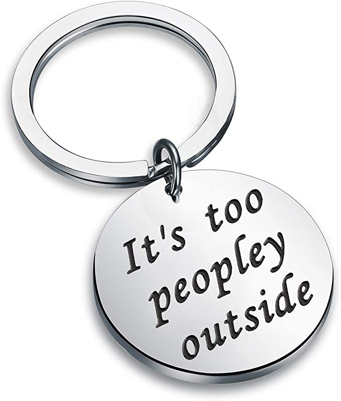 anti-social keychain