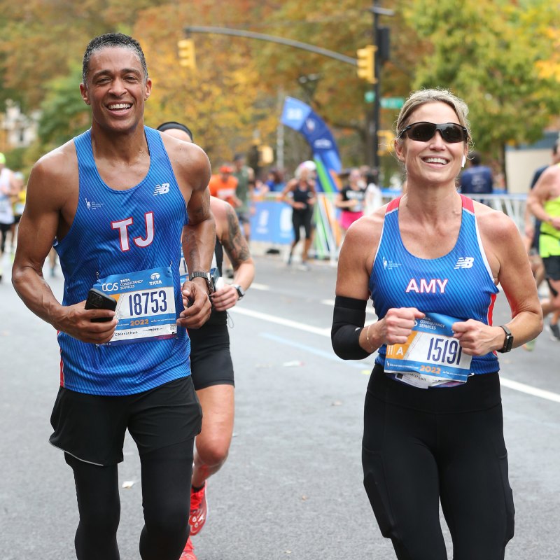 Good-Morning-America's-Amy-Robach,-T.J.-Holmes'-Relationship-Timeline-656 Amy Robach And T.J. Holmes Run Through Harlem In The New York City Marathon