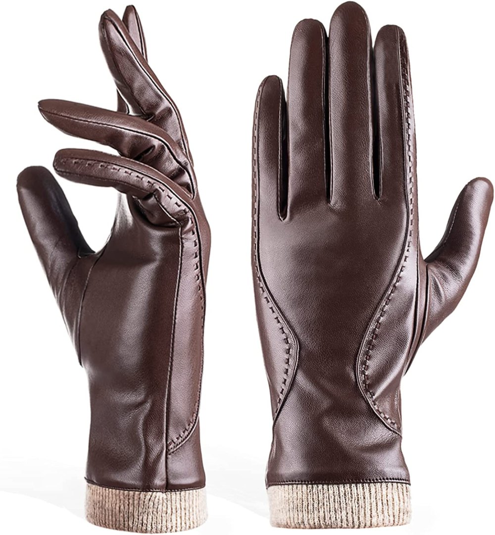 REDESS Women's Winter Leather Gloves
