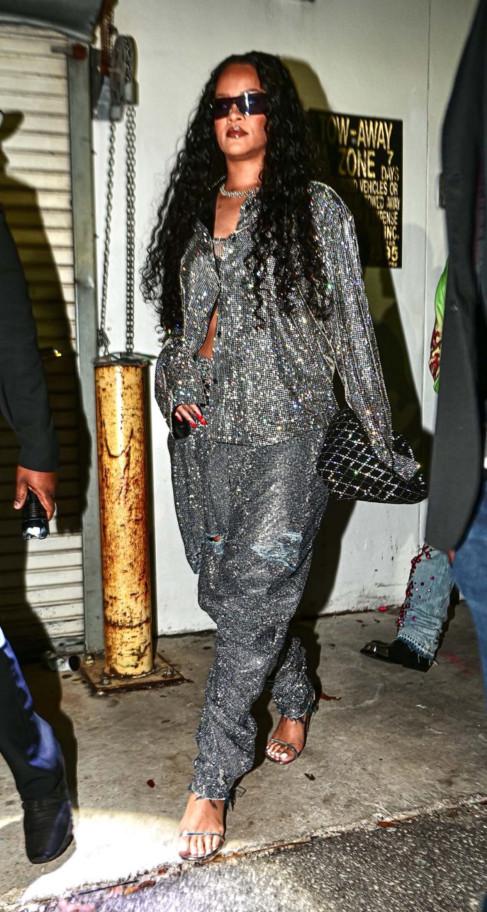 Rihanna Sparkles During Night Out